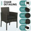 Colour Outdoor All Weather Wicker 4 - Person Seating Group with Cushions-1468299419-1468705813