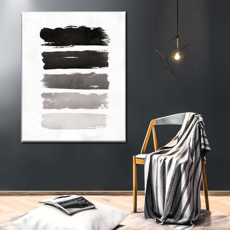 Abstract Horizontal Canvas Print - Wrapped Canvas Print, 45" H x 36" W x 1.25" D