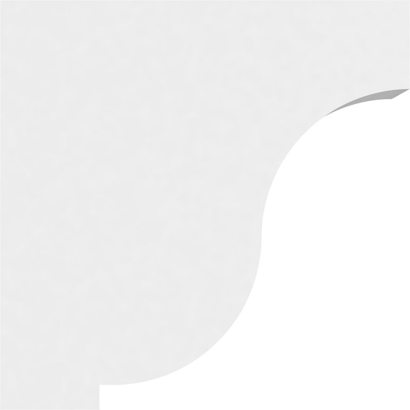 Support standard en PVC de qualité architecturale Van Buren, H 5 po x l 1,5 po x p 5 po