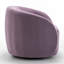 Fauteuil demi-tonneau pivotant en velours Arrun-223861495