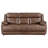 Dark Brown Padded Arm Sofa