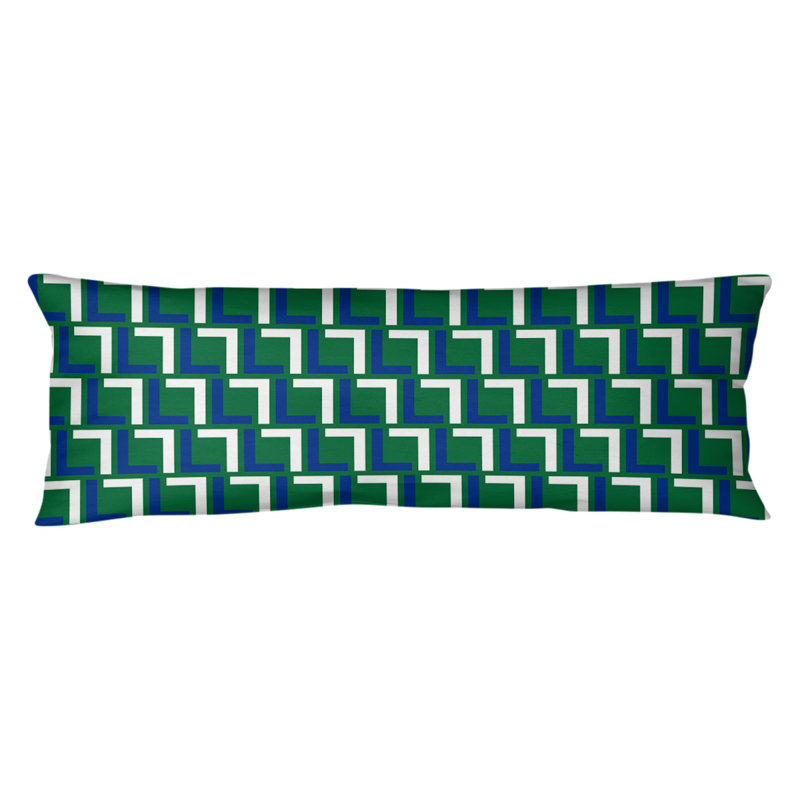 Polyester Medium Pillow, Polyester, Blue/White/Green