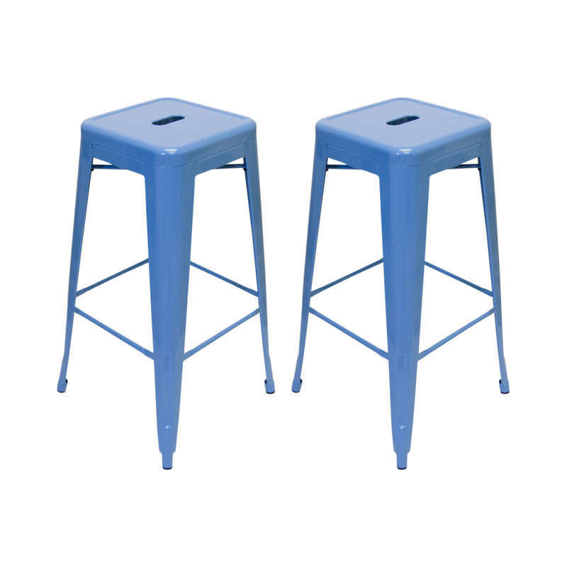 Tabouret de bar et de comptoir Crawford, Jaune, Tabouret de bar (siège d’une hauteur de 30,5 p