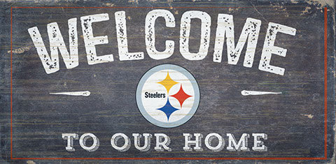 Décoration murale welcome NFL, Steelers de Pittsburgh