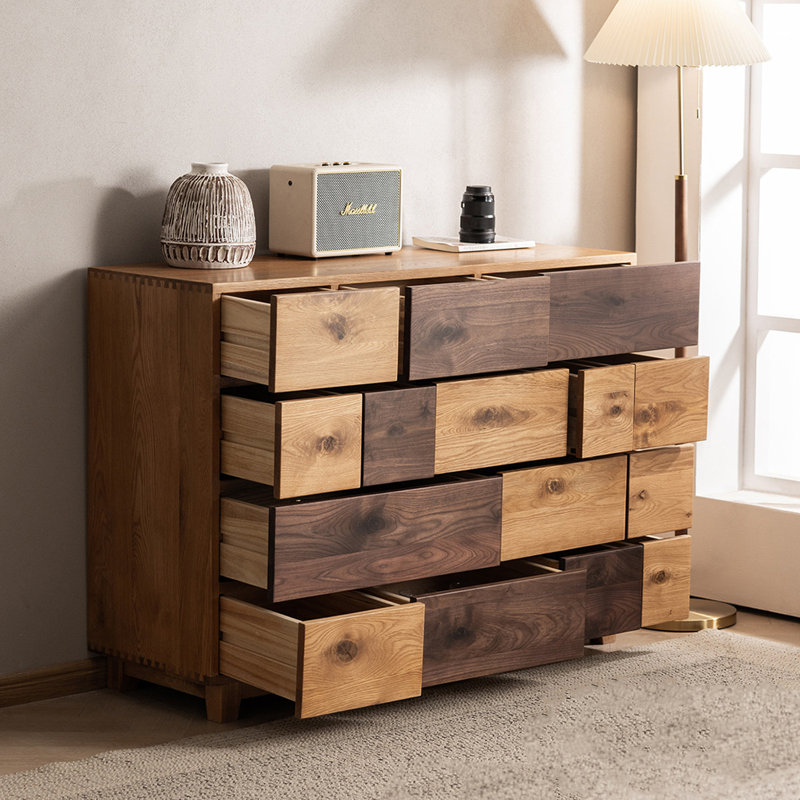 55.12" Brown Standard Solid Wood Accent Chest