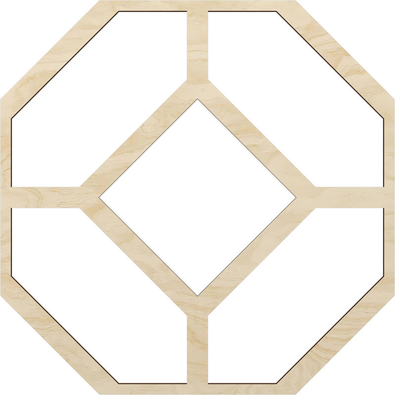 Panneaux muraux Cameron (paquet de 1), Bouleau, H 66,83 po x l 66,83 po x P 0,375 po