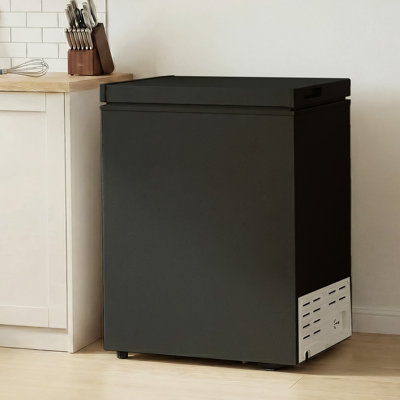 4.5 Cu.ft Compact Chest Freezer, Low-noise Energy-saving Deep Freezer With 7 Level Adjustable Temp & Removable Basket | Fridge.com