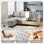 Canapé rembourré 78 "avec repose-pieds-240646830