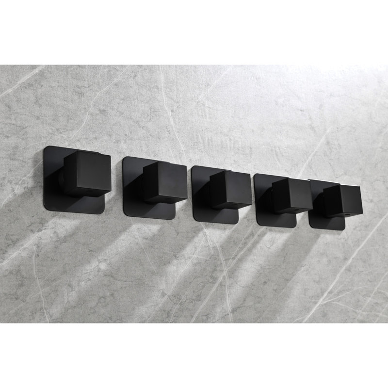 Volume Control Valve - Cast Metal 3/4" Adjustable Brass 3.4 In. Width Rust Finish Body Matt Black