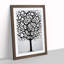 Monochrome Tree Art No.1 - Single Picture Frame Painting-1240488134-1240488130
