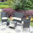 4 Piece Wicker Seating Group With Cushions-365142647