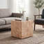 Table basse carrée en bois aggloméré de style naturel-126913357