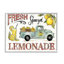 «Fresh Squeezed Lemonade Truck Country Summer Drink», gris, ferme, surdimensionné, art numérique sur toile par Anne Tavoletti