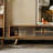 All solid wood modern simple TV cabinet