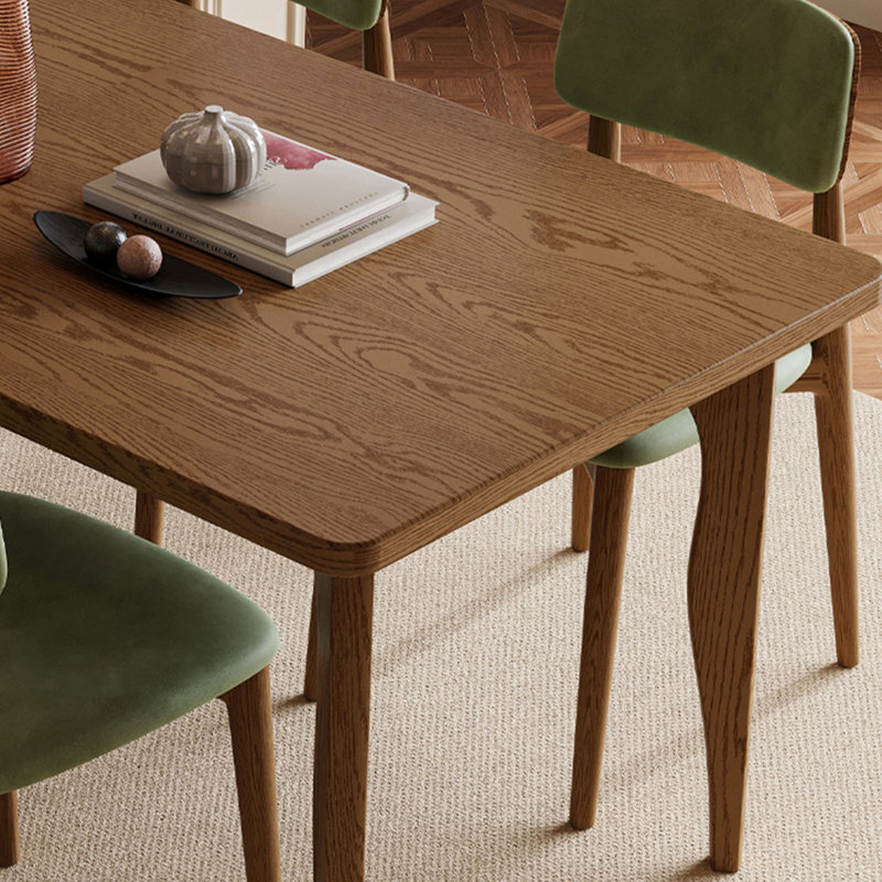 Ensemble de table de salle à manger simple en bois massif, H 29,53 po x L 62,99 po x l 31,5 po