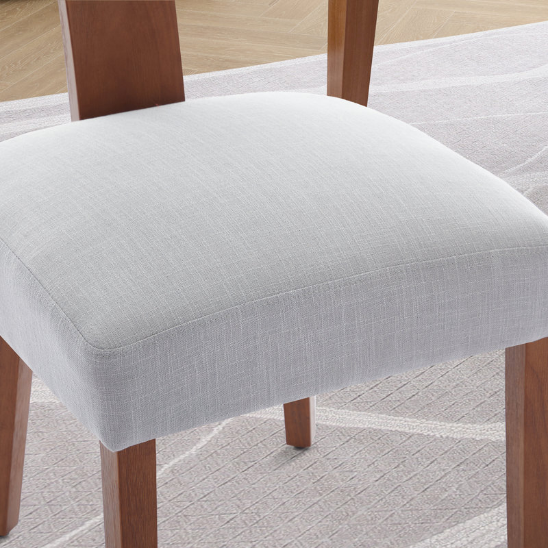 Chaise rembourrée l 20,45 po, Gris