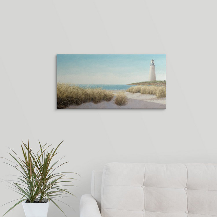 "Phare" par Byerly, reproduction d'art, H 20 po x l 32 po x P 1 po, Cadre noir