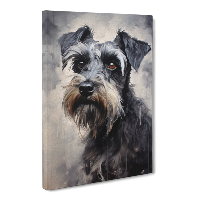 Schnauzer Informel - No Frame Print, 76cm H x 50cm W x 3cm D