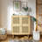 4-Doors Rattan Mesh Storage Cabinet-1211718796