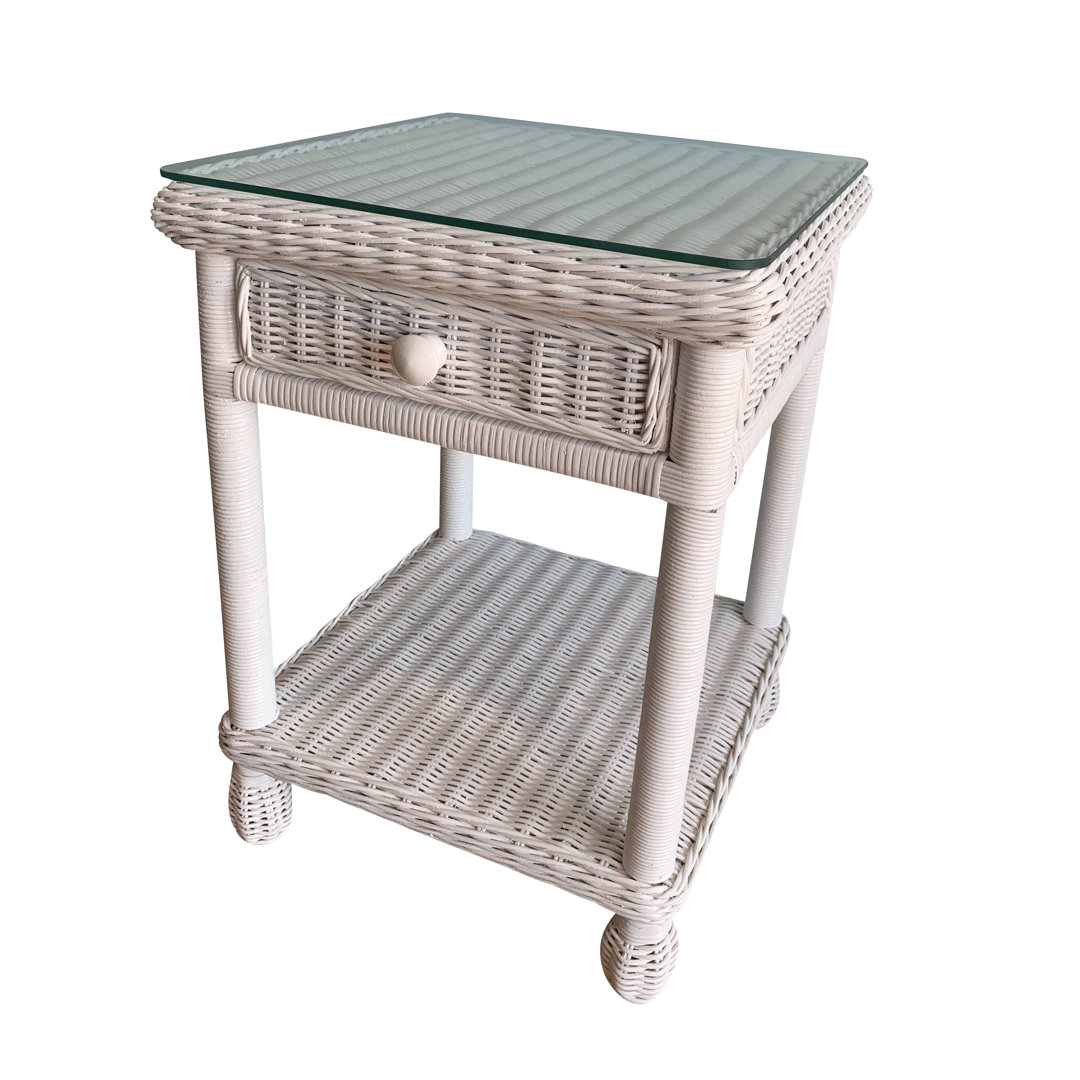 Dorthy 19'' W Wicker / Rattan Nightstand Dovecove