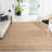 Weinman Natural Fiber Hand Loomed Jute Solid Color Rug-1196424263