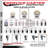 4 Inch SS Nylon Wheel 10mm Threaded Stem Caster Set 2 Total Lock Brake SCC