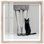 Décoration murale glamour Catwalk et Cat II Shadowbox par Notoriart, cadre noir, 12 x 12