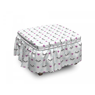 Box Cushion Ottoman Slipcover