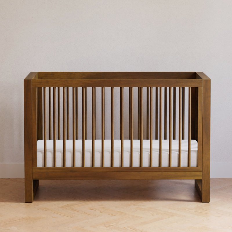 Nantucket Greenguard Gold Certified 3 -in-1 Convertible Crib, Natural Walnut