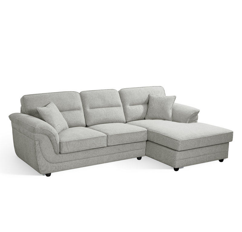 Howie 3 Seater Corner Sofa, Right Hand Facing, Grey