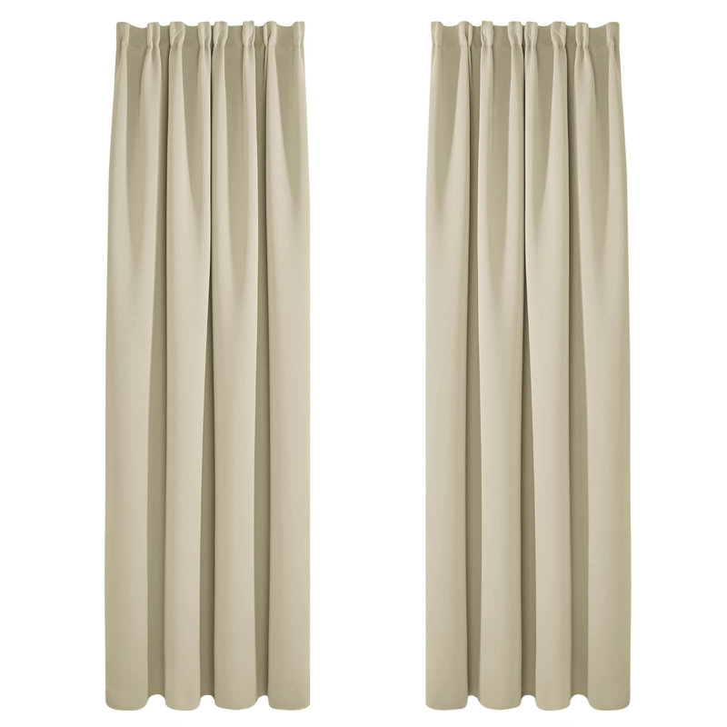 Reiana Blackout Curtain Pair, 55cm Width x 200cm Drop