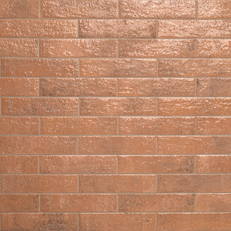 Alveo Argilla 2.5 in. x 10 in. Satin Textured Porcelain Subway Wall Tile, Argilla