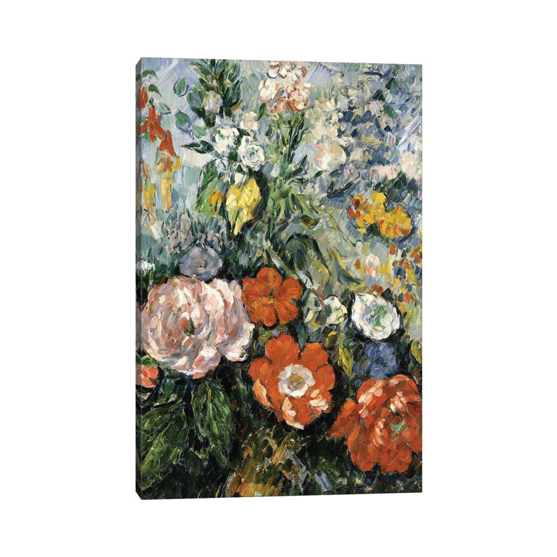 Bouquet Of Flowers, 1879-1880 by Paul Cezanne - Wrapped Canvas Gallery-Wrapped Canvas Giclée