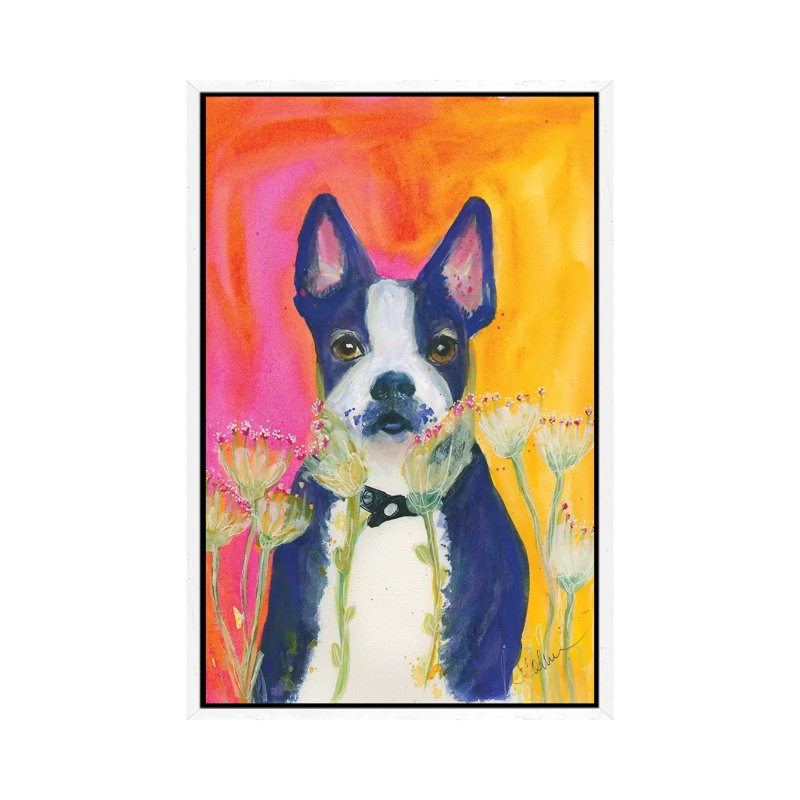 Sunset Boston 1 Piece Painting on Canvas, 66.04cm H x 45.72cm W x 3.81cm D, White Framed