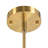 Latrinia 4 - Light Gold Drum Pendant