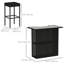 Ensemble de bar et tabouret de jardin 5 pièces Summer Clearance