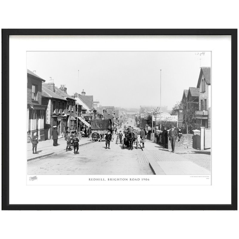 Redhill, Brighton Road 1906 by Francis Frith - Single Picture Frame Print, 40cm H x 50cm W x 2.3cm D