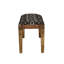 Banc rembourré noir