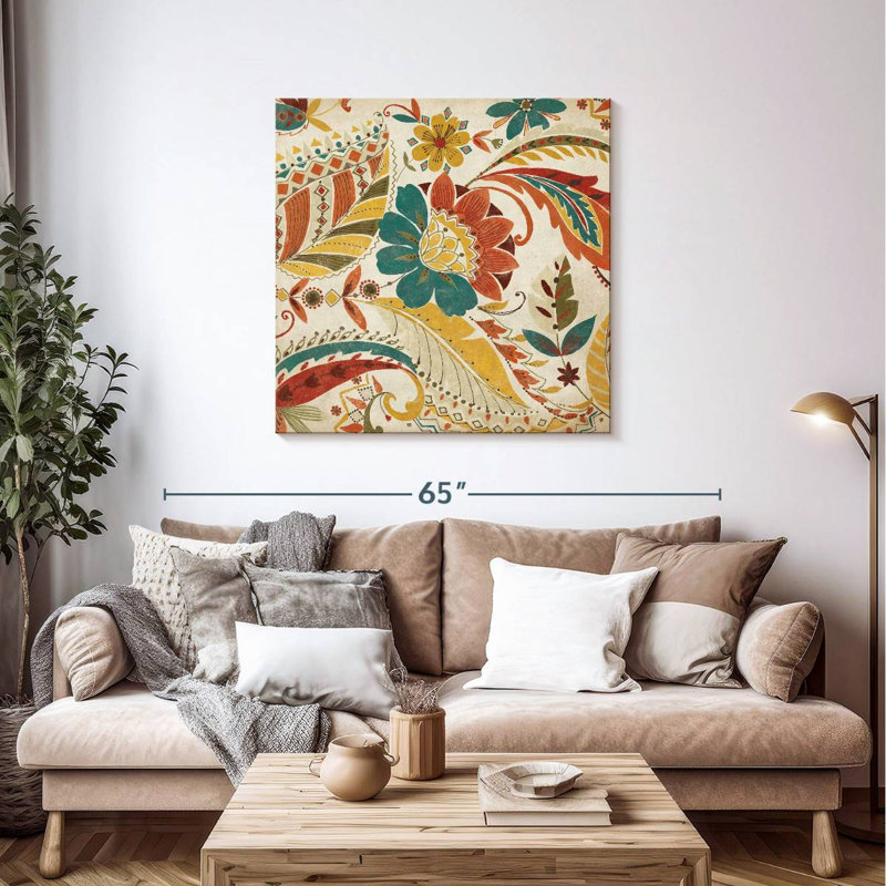 Crotty Boho Paisley Spice I, 39" H x 39" W