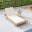 Chaise longue avec coussin de détente