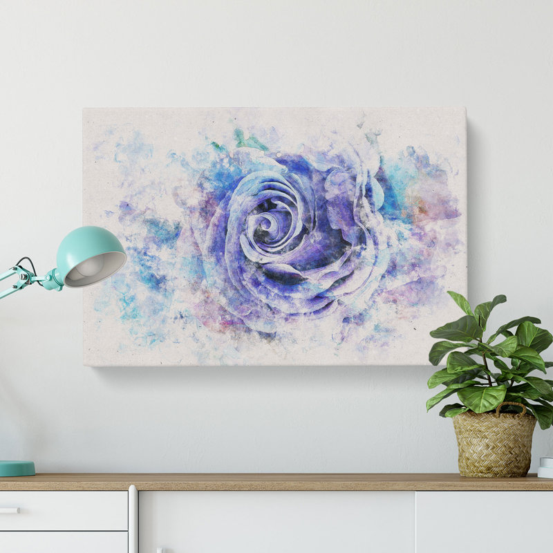 Lilac Rose - Wrapped Canvas, 50cm H x 76cm W x 3cm D