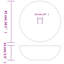 Belfry Bathroom Magness 41mm L x 41mm W Ceramic Circular Sink-1703690613