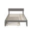 Lit plateforme avec lit gigogne en bois massif Farrah de Three Posts ™-49622930-49622931