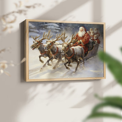 Chirstmas Art-CCCLXVI -Framed Print - Restickable
