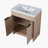 Alyssa 30 " W Freestanding Standard Free Standing Single Double Single Vanity Bathroom Vanity With Resin Top