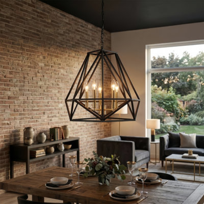 Worton 18.5" W 5-Light Dimmable Chandelier