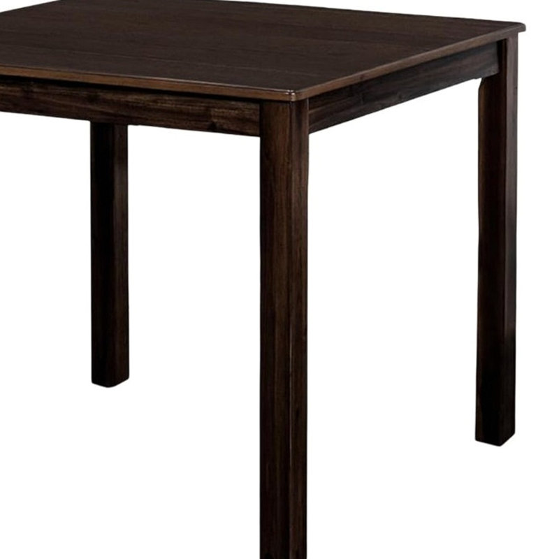 Ensemble de table de salle à manger 5 pièces de style transitionnel 1 table et 4 chaises carrées