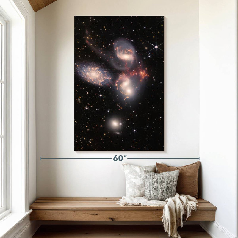 Oberle James Webb's Stephan's Quintet, 51" H x 34" W