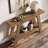 43 Inch Solid Wood TV Stand with A-Frame Base, 2-Tier