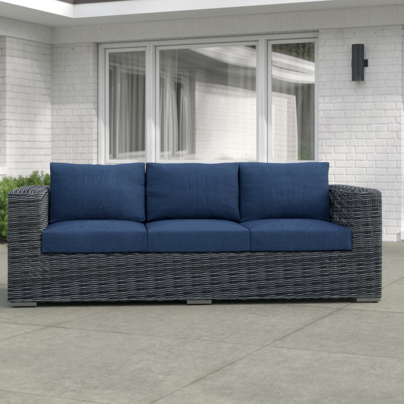 Canapé d'extérieur Sunbrella Modway Summon, Toile bleu marine Sunbrella®